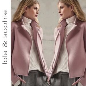 Lola & Sophie Doubleface Neoprene Moto Soft Pink